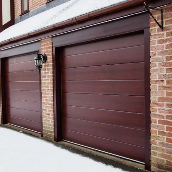 Porta de garagem elétrica seccional automática de alumínio Villa com motor