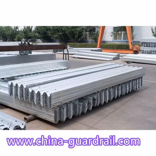 Segurança rodoviária Galvanzied Defensas Metalicas Metal W Beam Guardrail